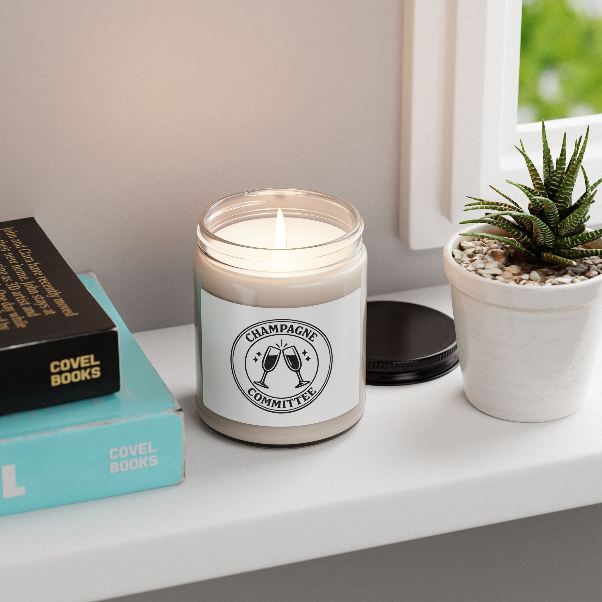 Champagne Committee Candle, Soy Jar Candle, Bride Era Slogan