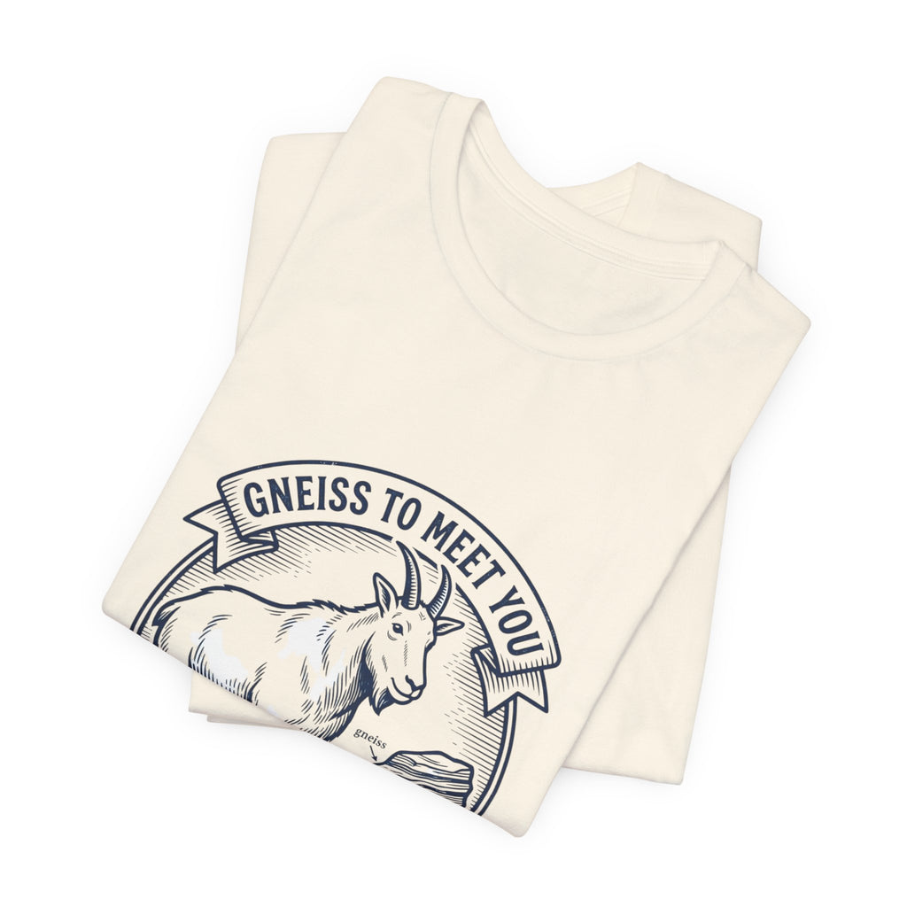 Gneiss To Meet You Geology Club Tee | Science Humor, Rock Pun
