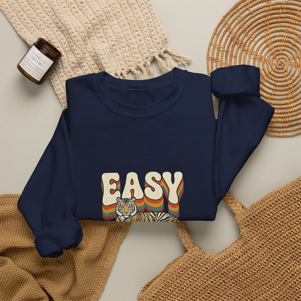 Easy Tiger retro tiger graphic Sweatshirt | vintage vacation vibes, playful animal