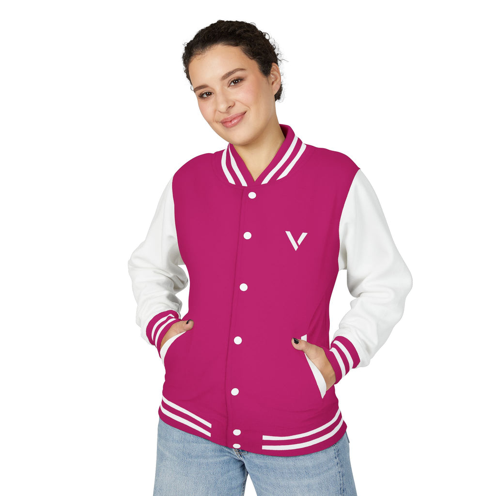 Classic Red & White Letterman Jacket