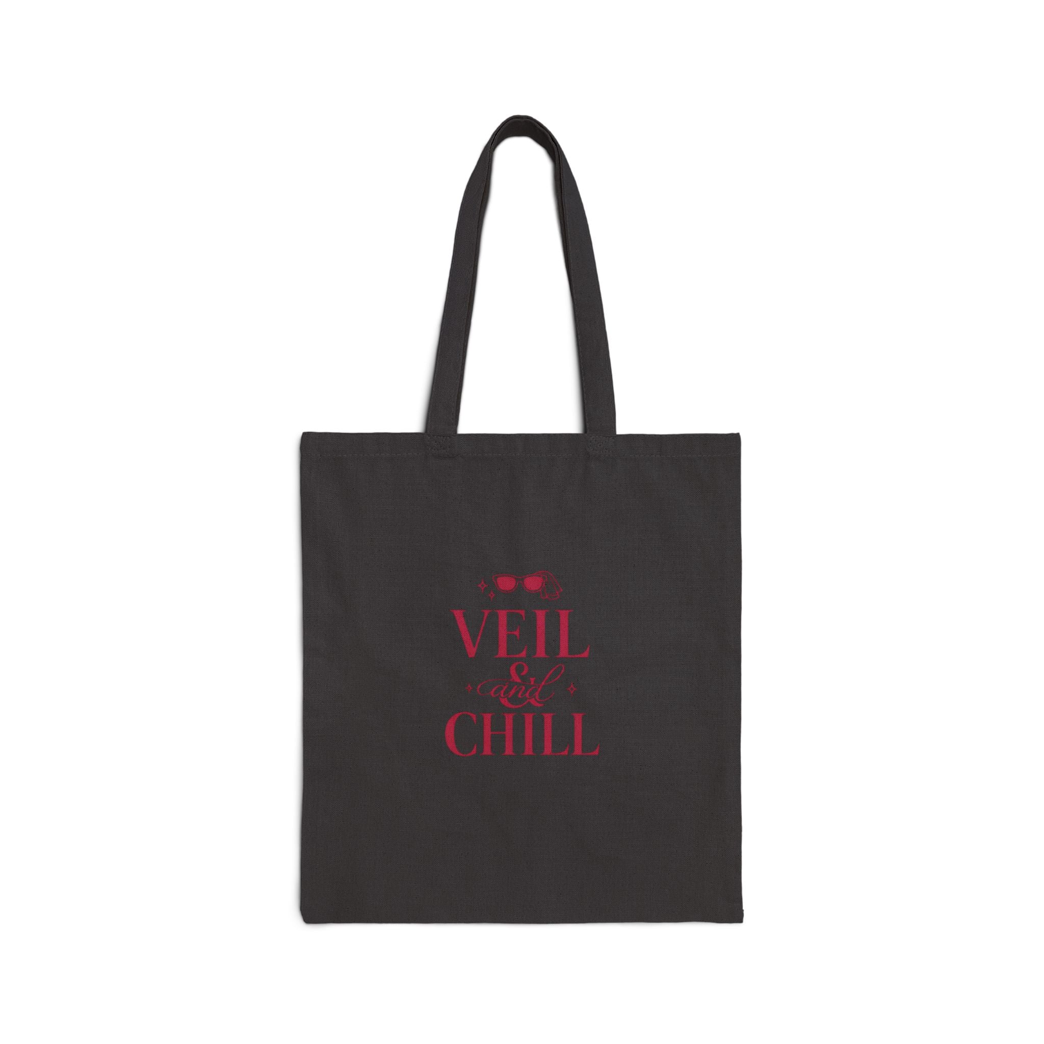 Veil & Chill Tote, Bride Era Tote, Engaged Slogan Canvas Bag