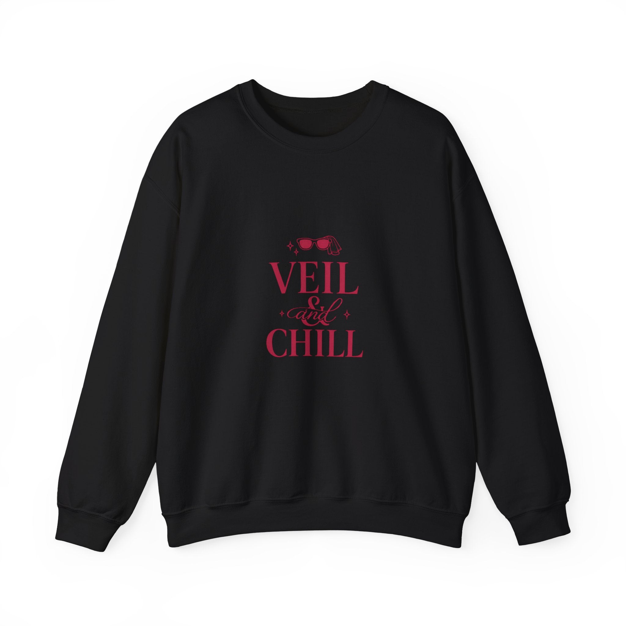 Veil and Chill Sweatshirt | Bride Era Script, Engaged Slogan