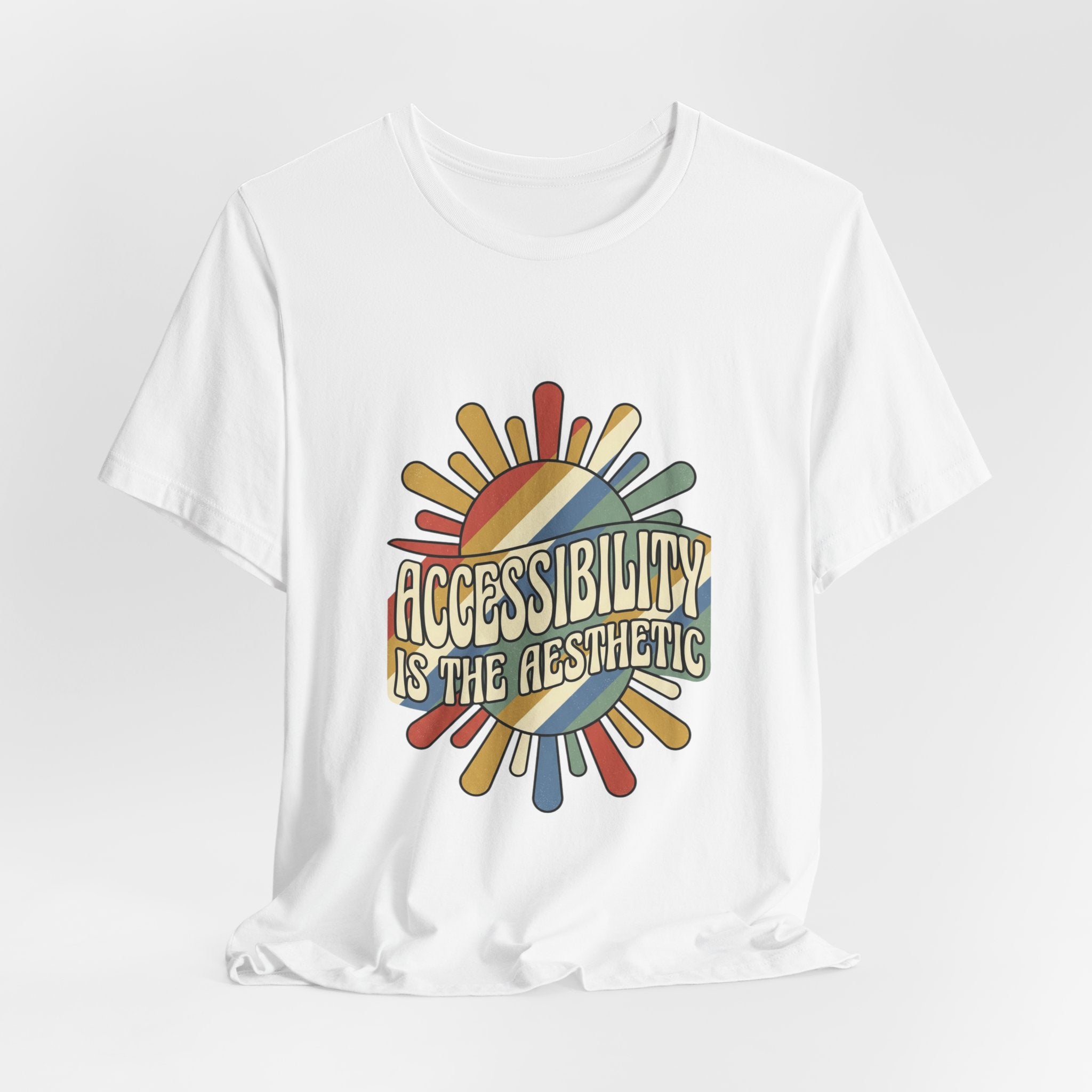 Accessibility Is The Aesthetic tee | Disability Pride Month, Inclusive Typography