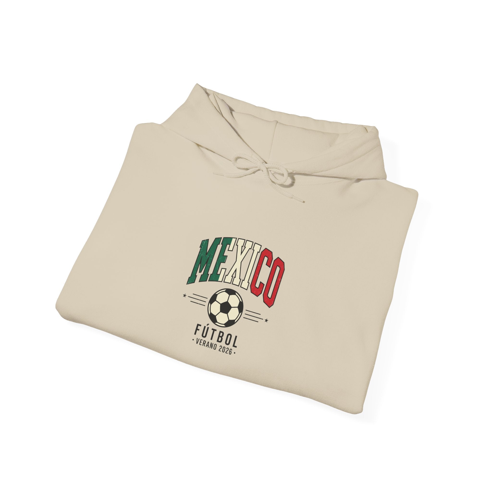 Mexico Futbol Crest Hoodie | Soccer Country Pride, Mexican Flag Colors