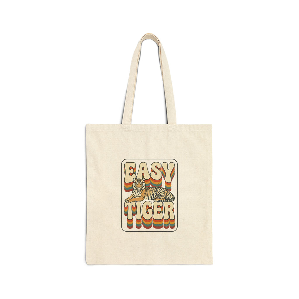 Easy Tiger retro tiger graphic Tote | vintage vacation vibes, summer