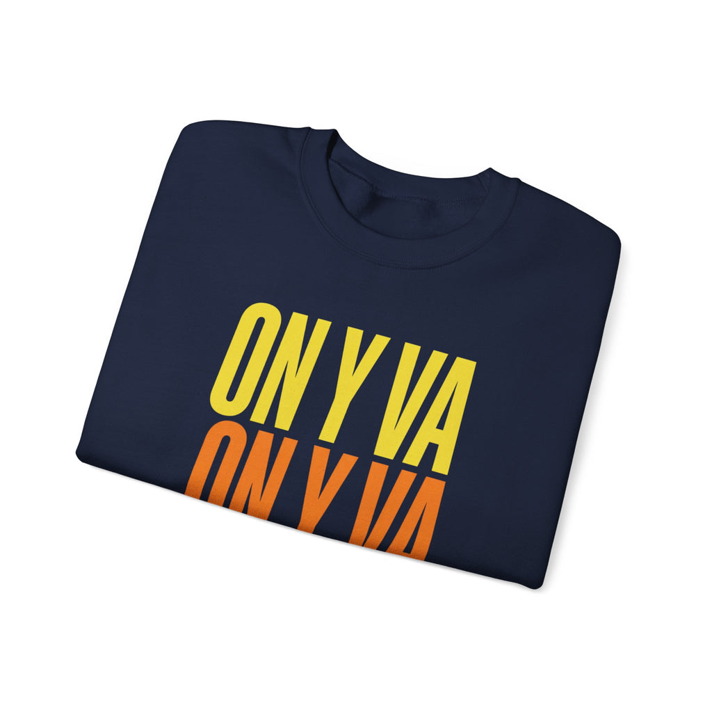 On Y Va Retro Cycling Crewneck Sweatshirt | Tour de France Vibes