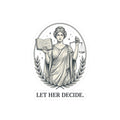 Let Her Decide Kiss-Cut Sticker | Feminist Equality, Women Supporting Women