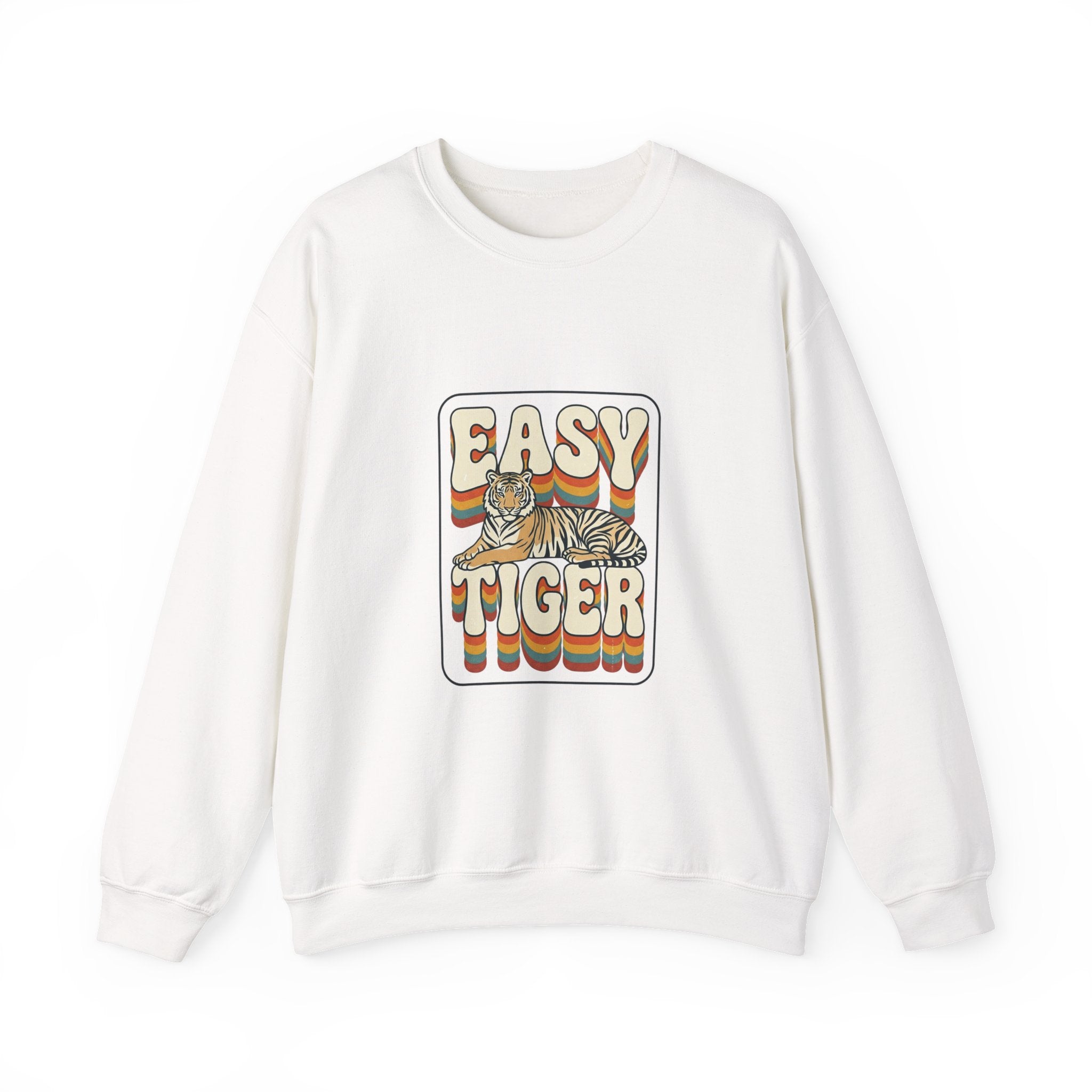 Easy Tiger retro tiger graphic Sweatshirt | vintage vacation vibes, playful animal