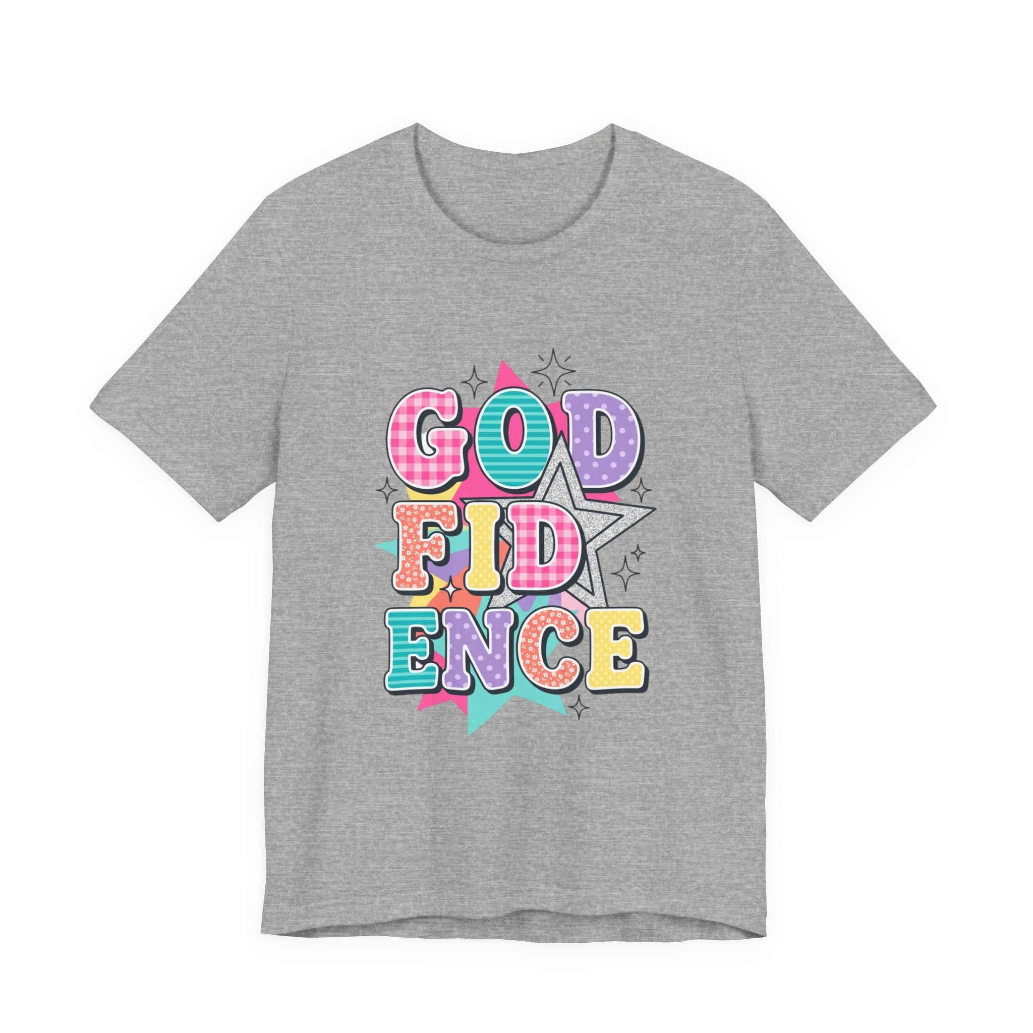 Godfidence Tee | Christian Rainbow Scripture Style, Playful Faith Shirt