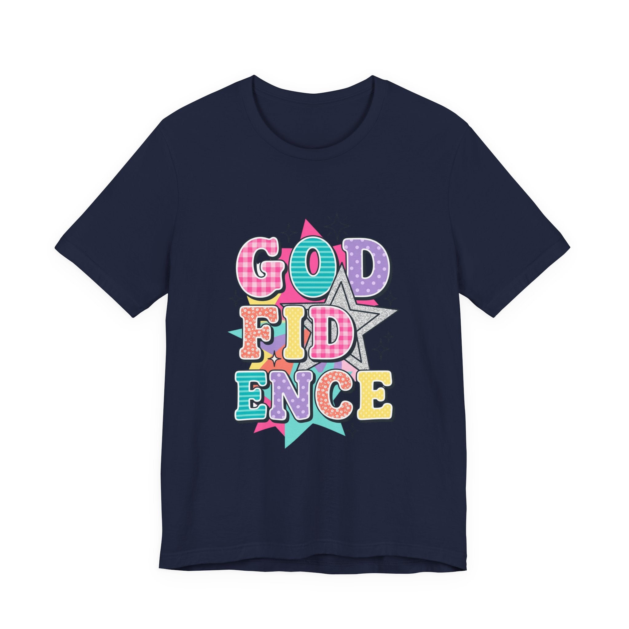 Godfidence Tee | Christian Rainbow Scripture Style, Playful Faith Shirt