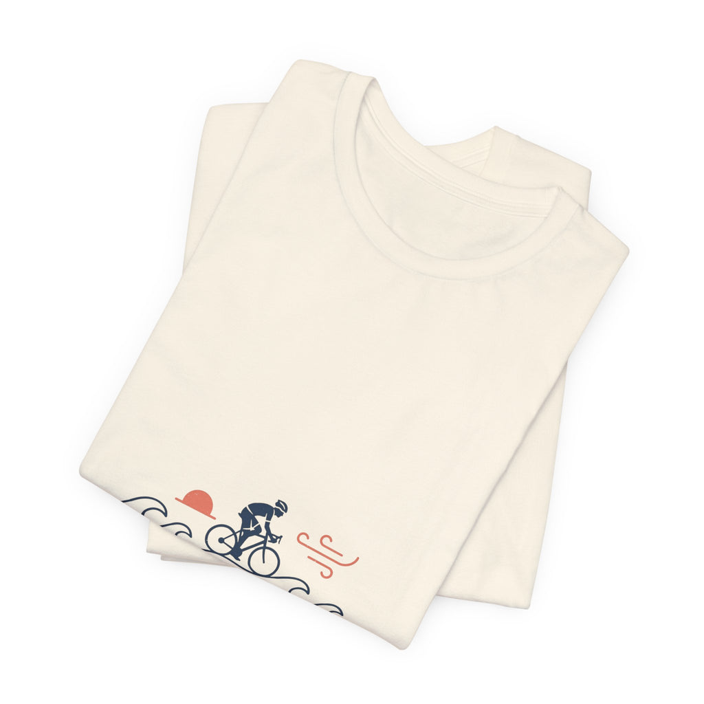 Sunset Road Cyclist Tee | Cycling Tour de France Style