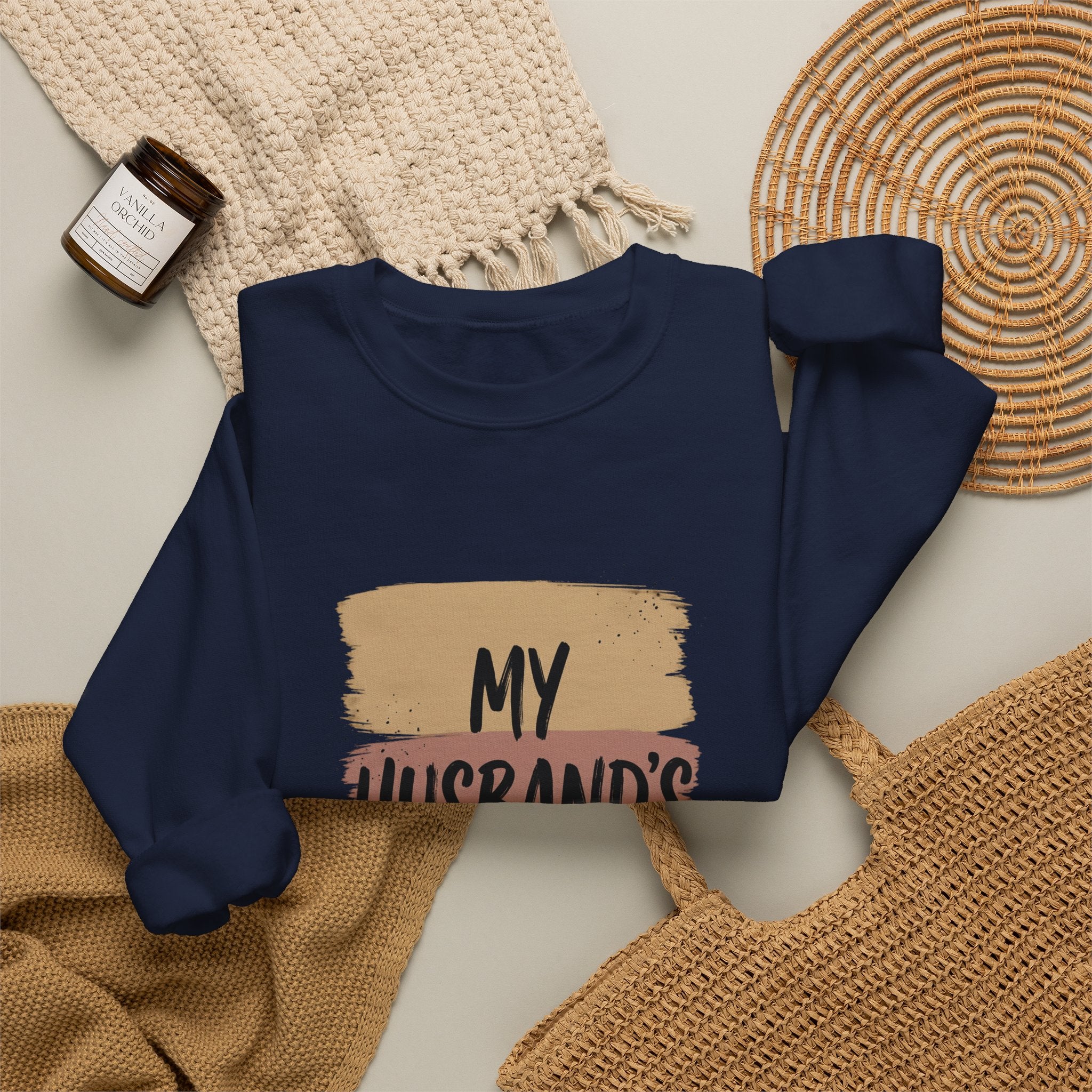 My Husband's Problem Sweatshirt | Relationship Humor, Bold Typography