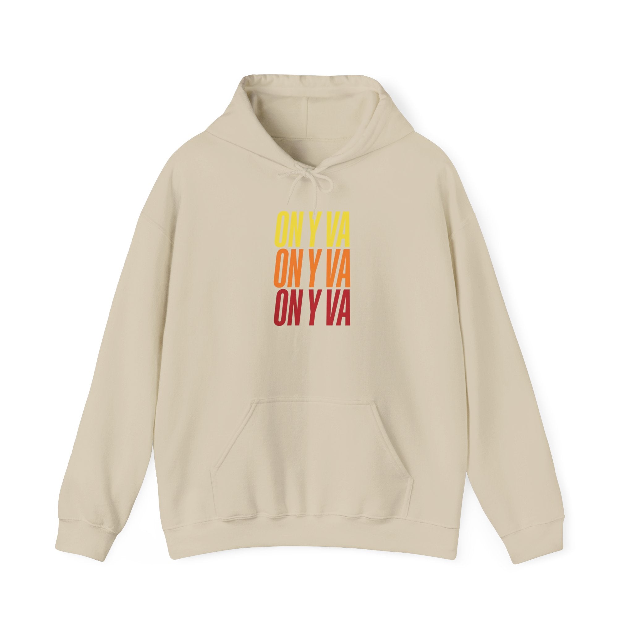 On Y Va Cycling Hoodie | Tour de France Style, Retro Gradient Text