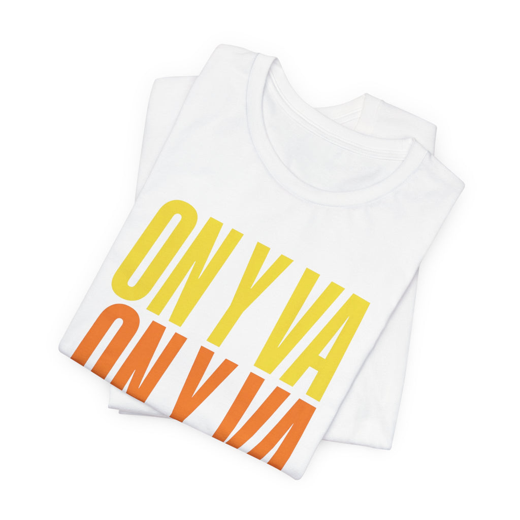 On y va Cycling Tee | Tour de France Inspired, Retro Gradient