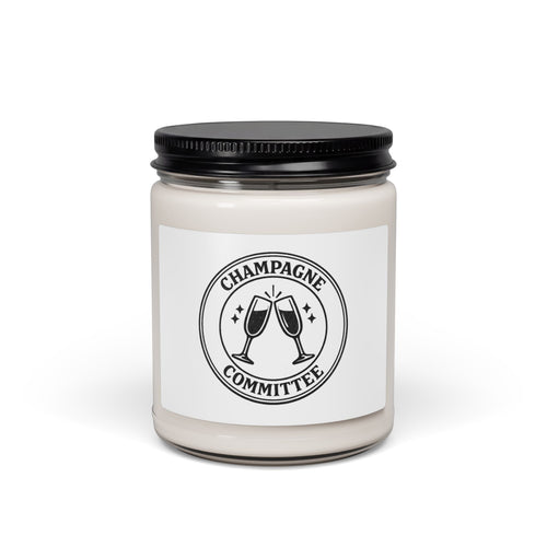 Champagne Committee Candle, Soy Jar Candle, Bride Era Slogan