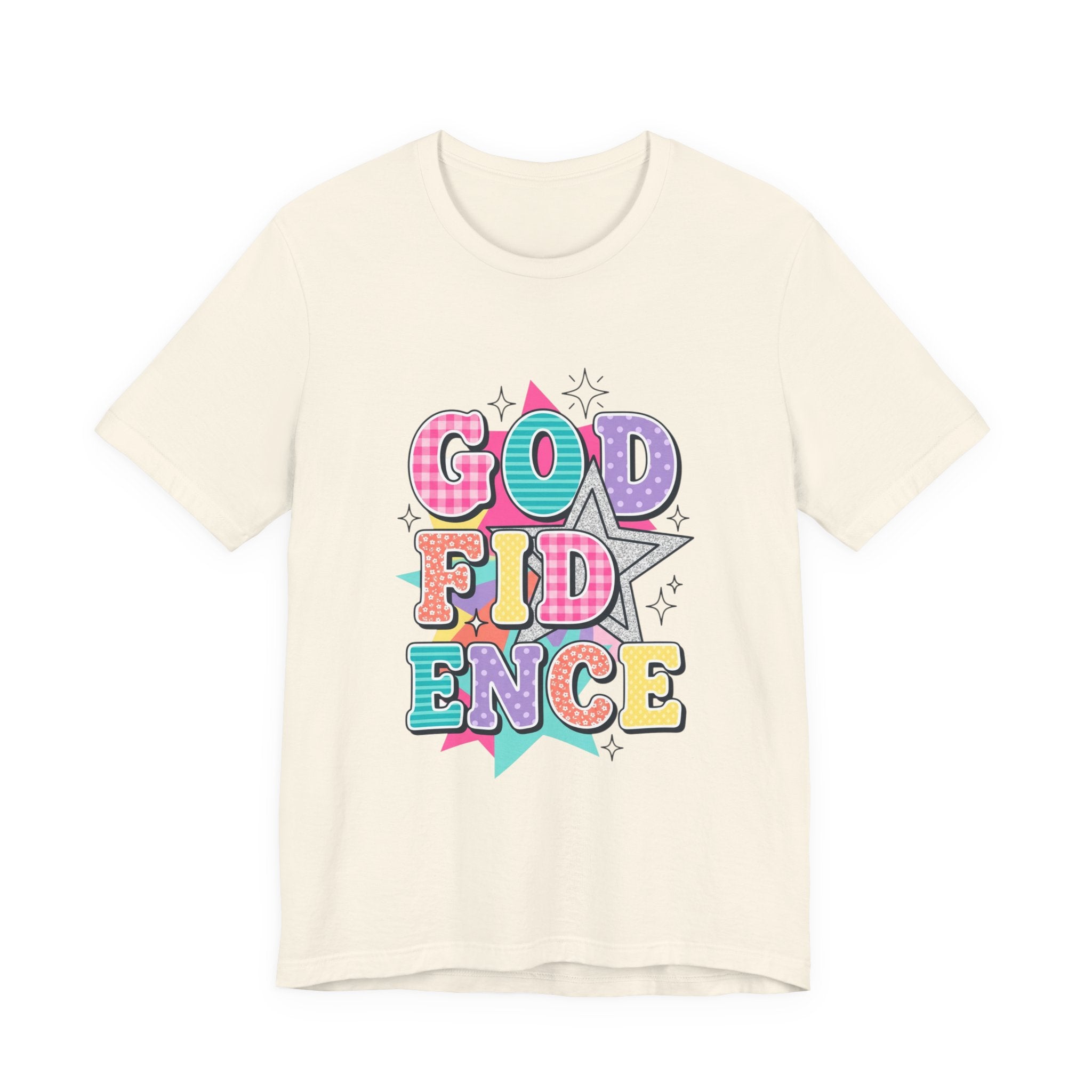 Godfidence Tee | Christian Rainbow Scripture Style, Playful Faith Shirt