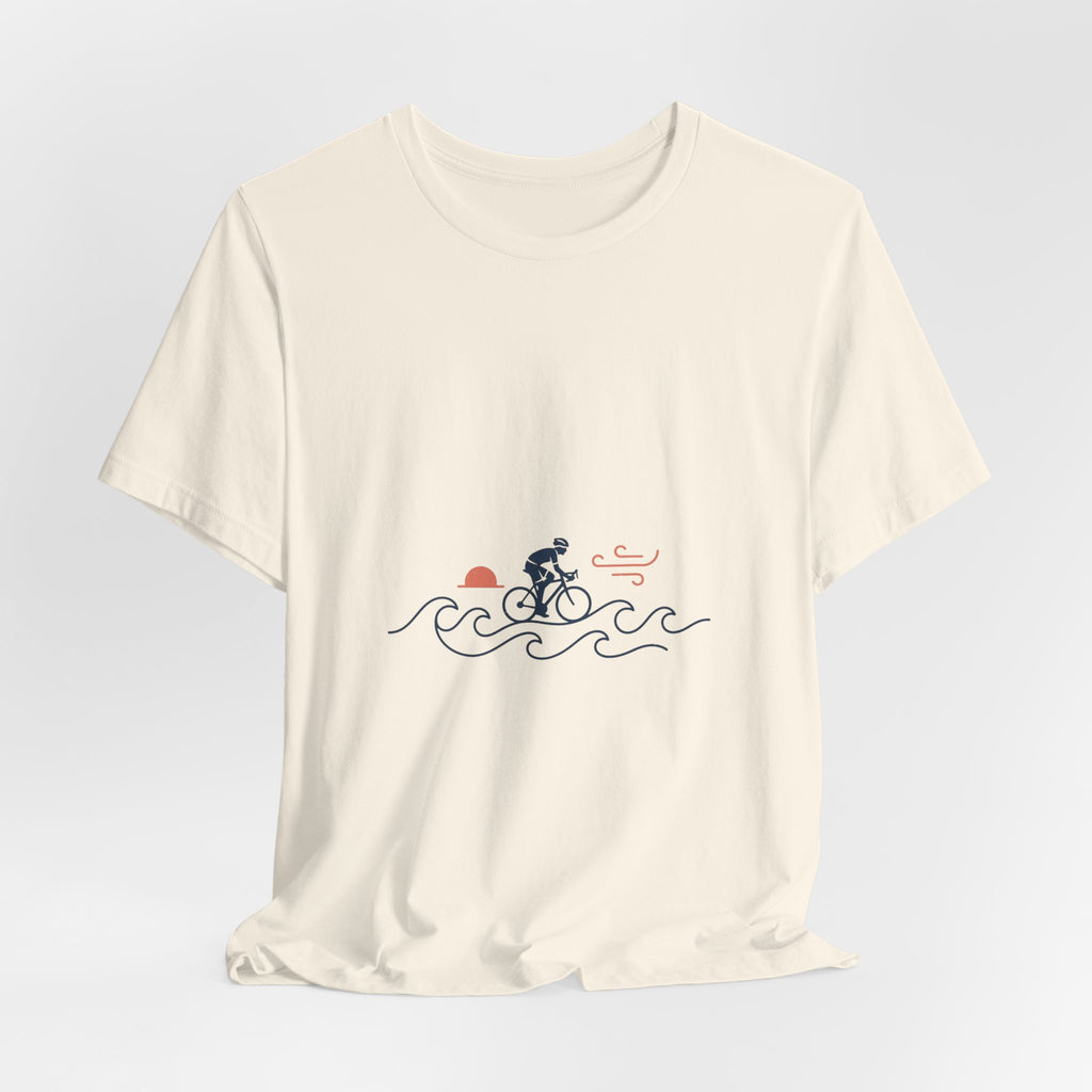 Sunset Road Cyclist Tee | Cycling Tour de France Style