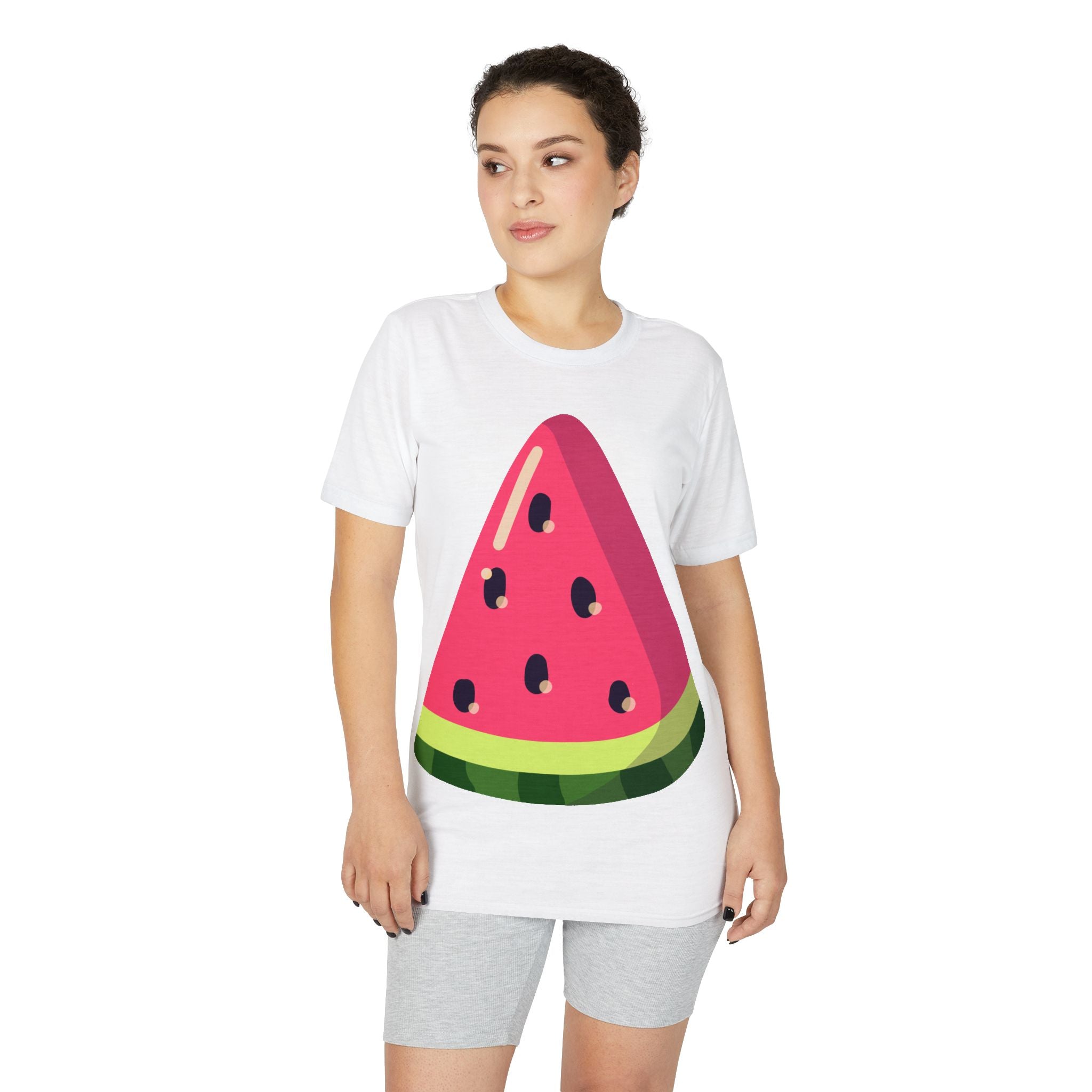 Watermelon Slice Performance T-Shirt — Cute Summer Fruit Graphic Tee