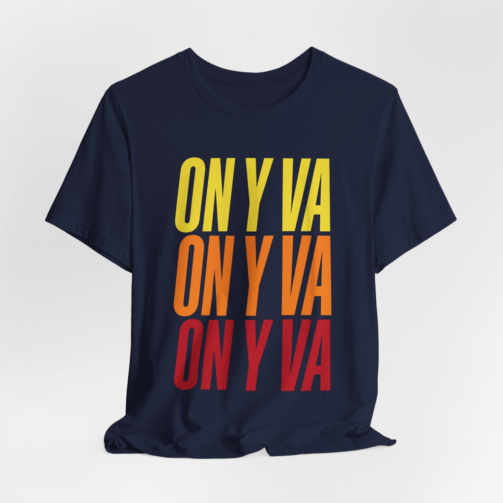 On y va Cycling Tee | Tour de France Inspired, Retro Gradient
