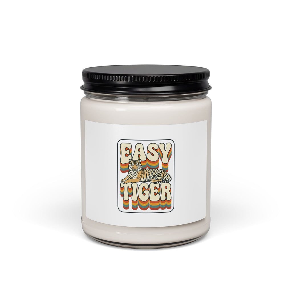 Easy Tiger Retro Tiger Graphic Candle | Soy Scented Jar