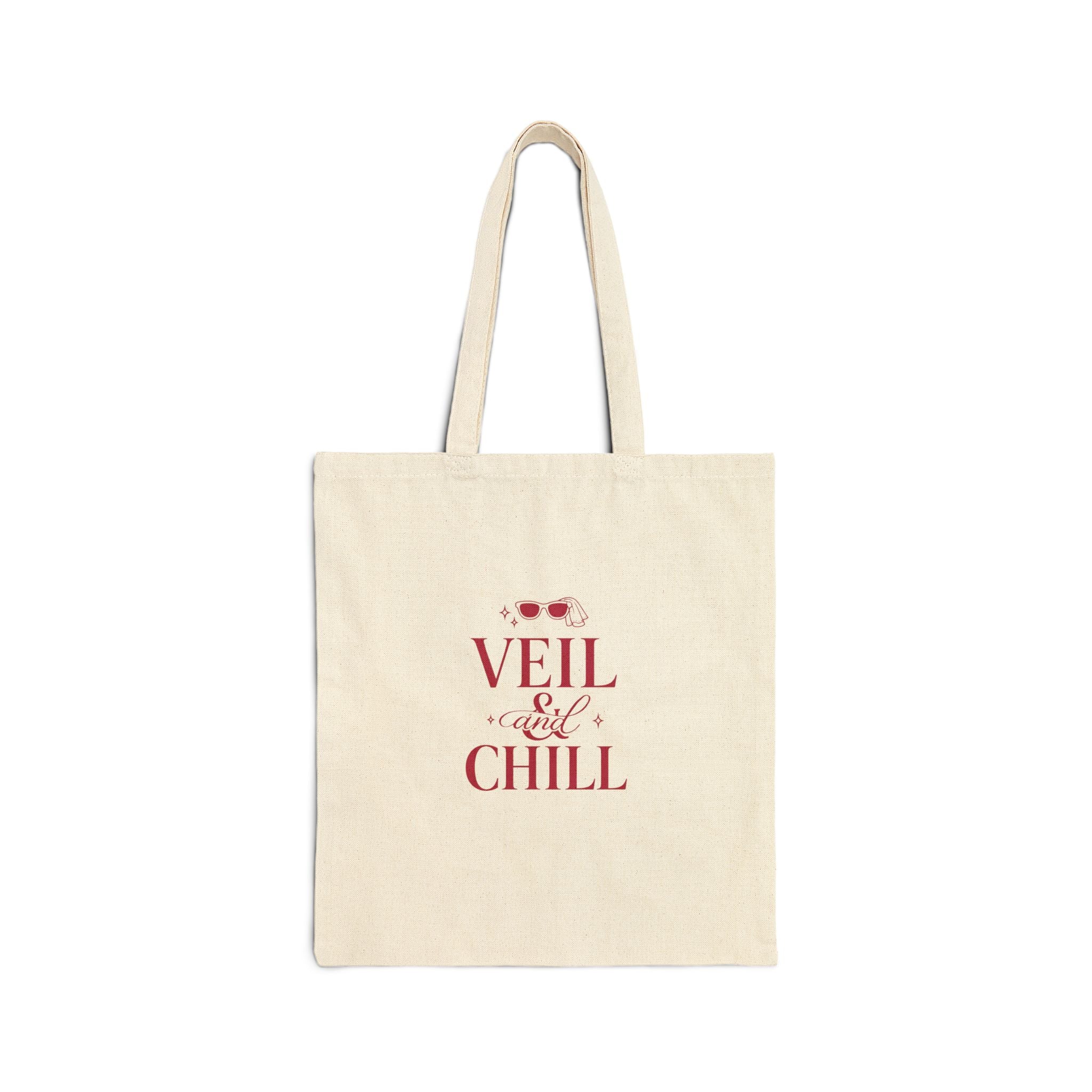 Veil & Chill Tote, Bride Era Tote, Engaged Slogan Canvas Bag