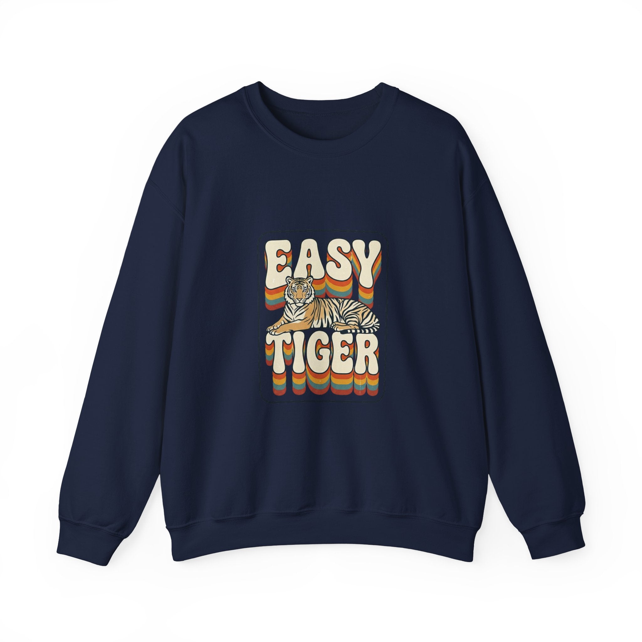 Easy Tiger retro tiger graphic Sweatshirt | vintage vacation vibes, playful animal