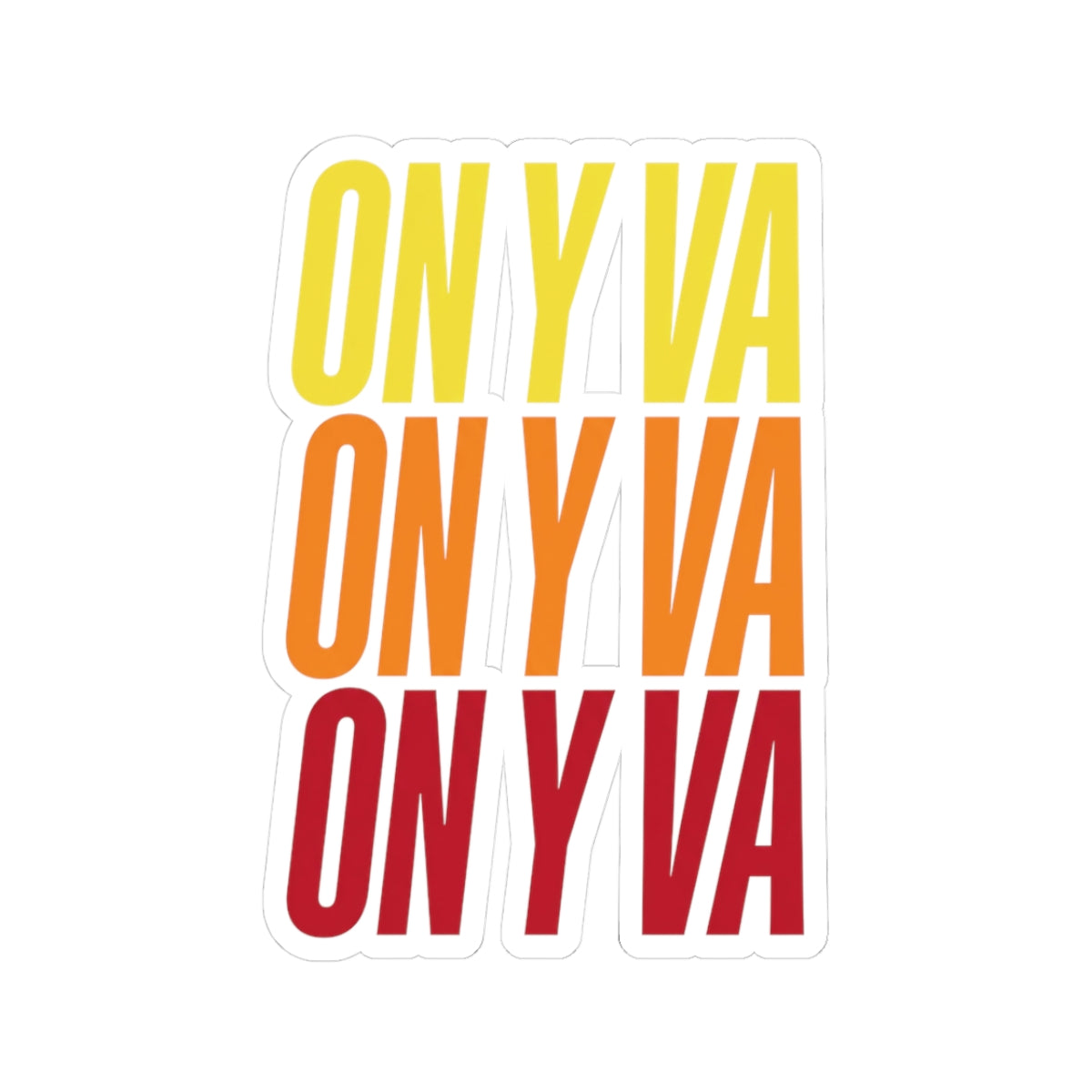 On Y Va cycling sticker | Tour de France inspired, retro gradient