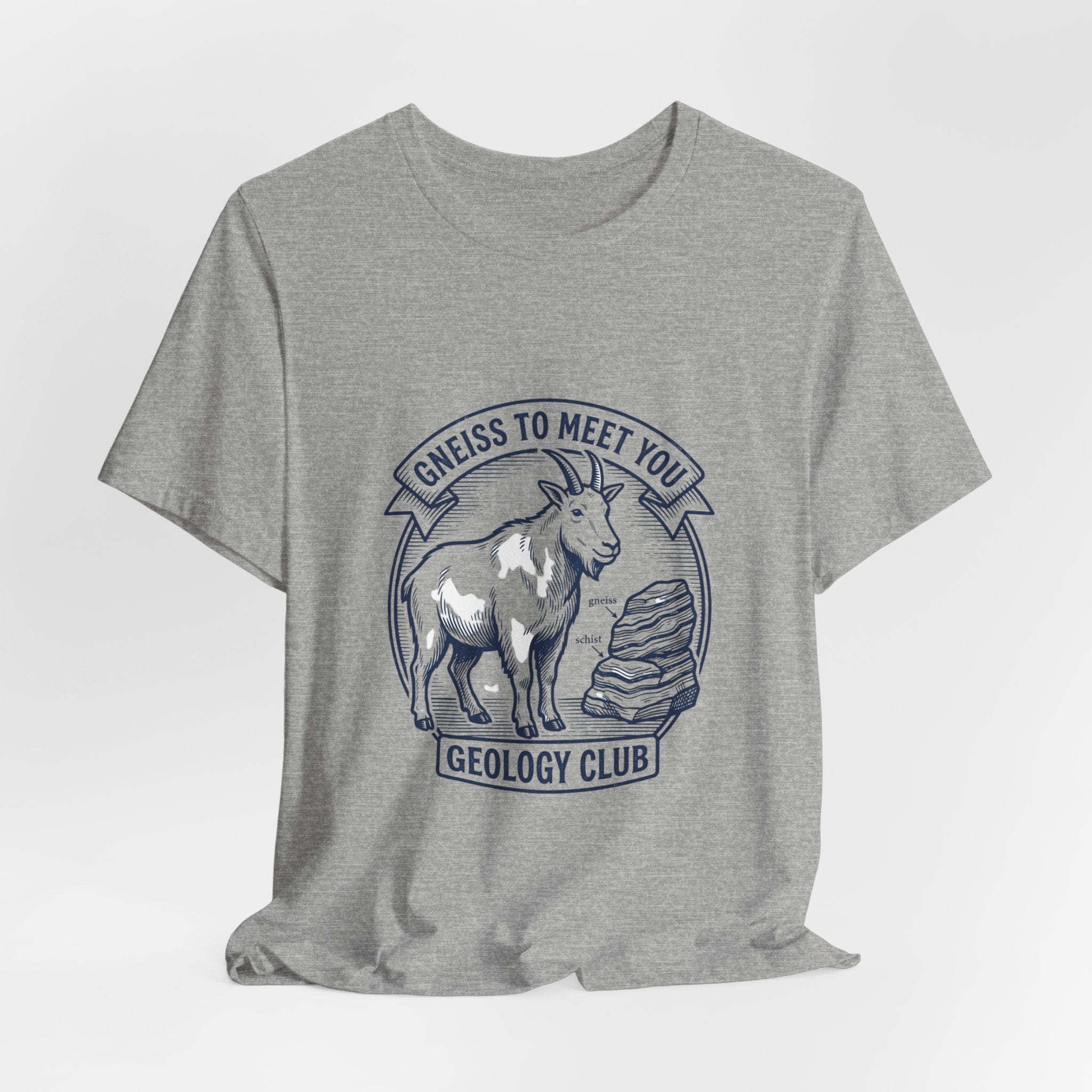 Gneiss To Meet You Geology Club Tee | Science Humor, Rock Pun