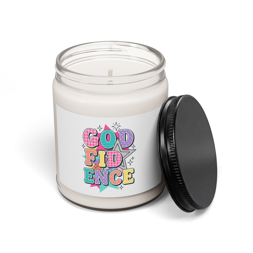 Godfidence Candle | Christian Faith Soy Candle, Colorful Scripture Art