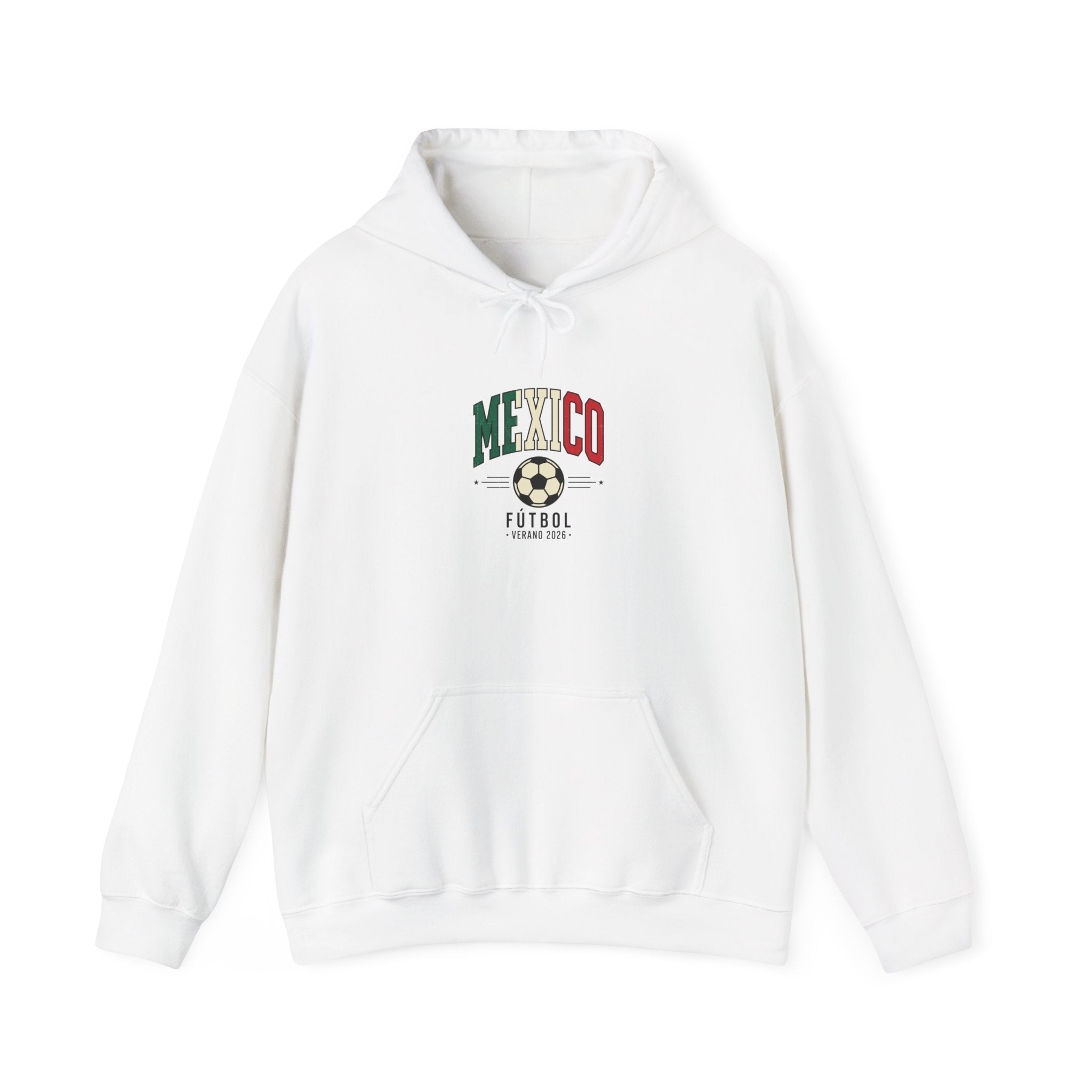 Mexico Futbol Crest Hoodie | Soccer Country Pride, Mexican Flag Colors