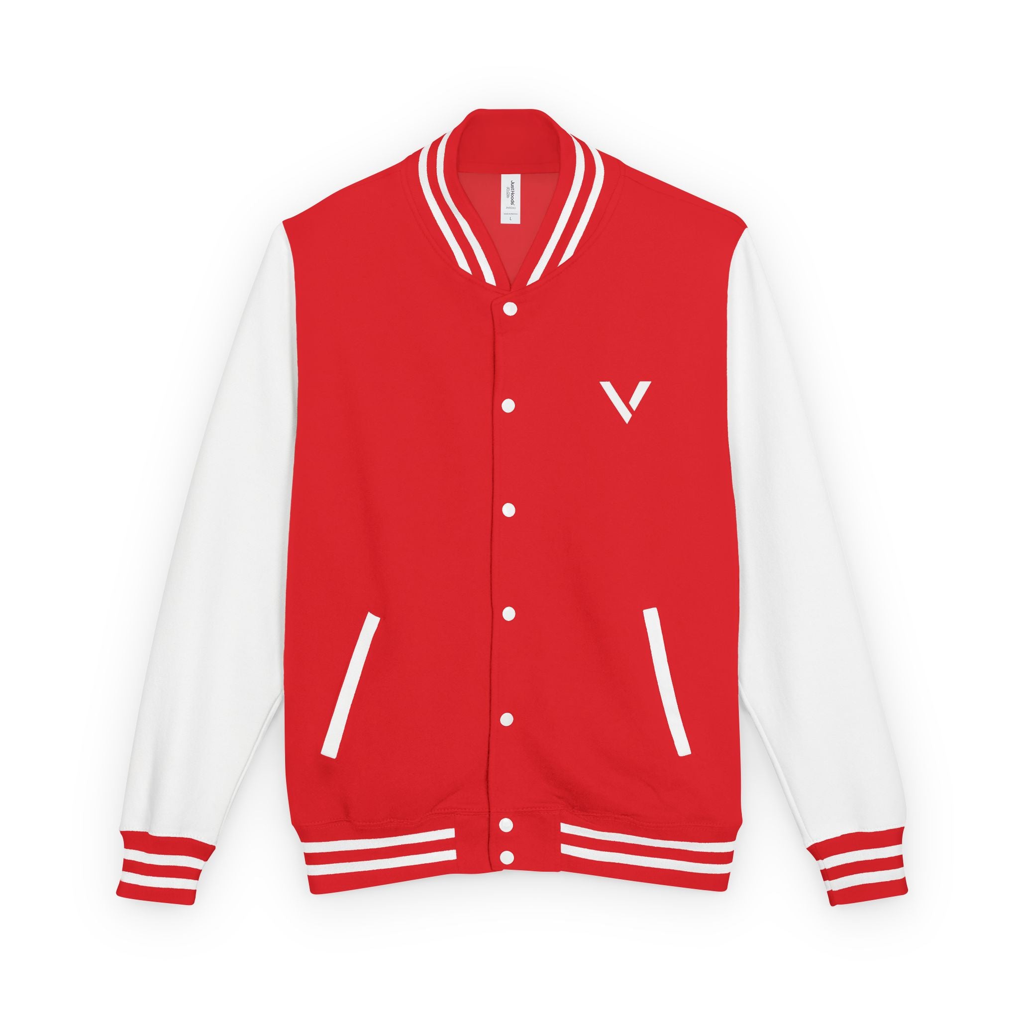 Classic Red & White Letterman Jacket