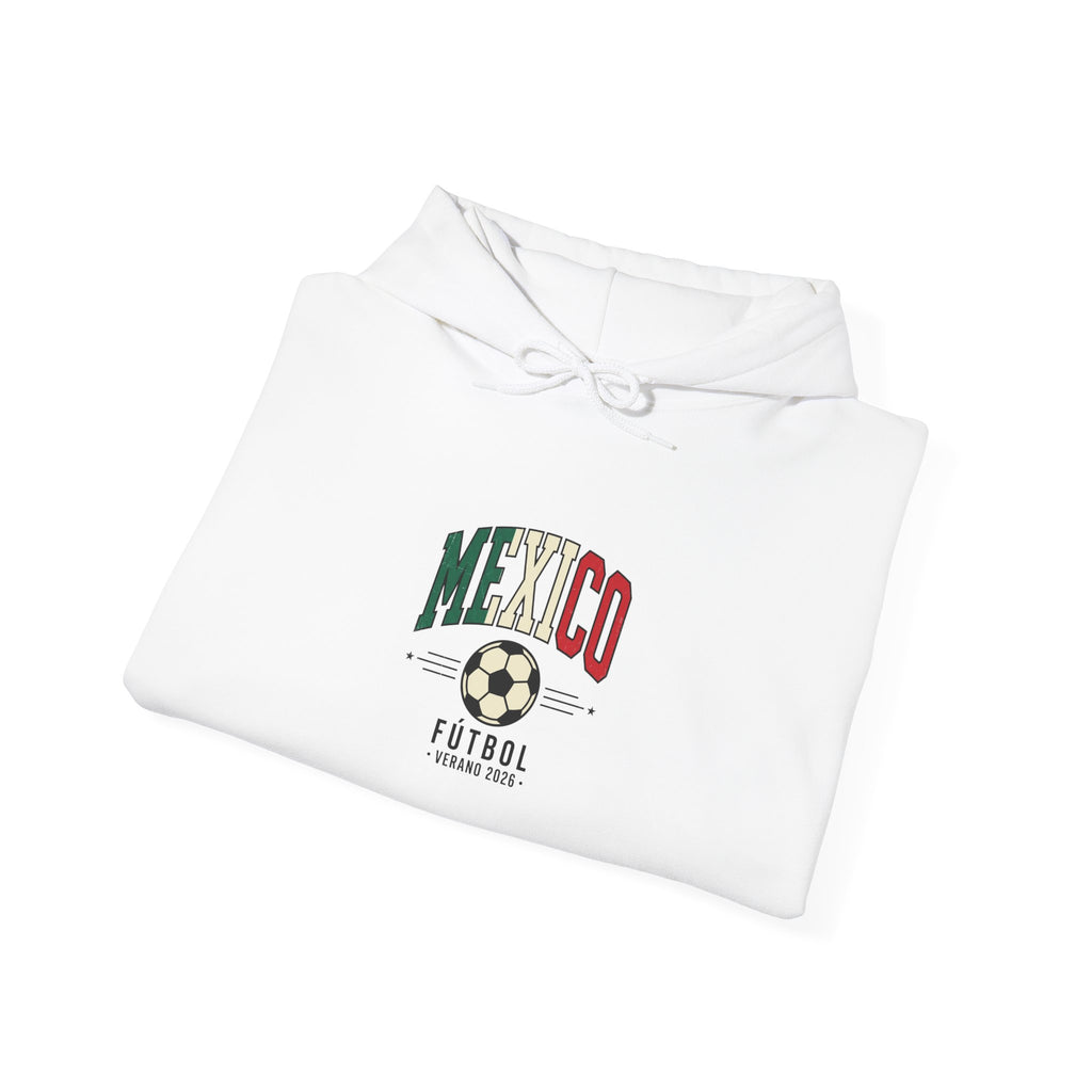Mexico Futbol Crest Hoodie | Soccer Country Pride, Mexican Flag Colors