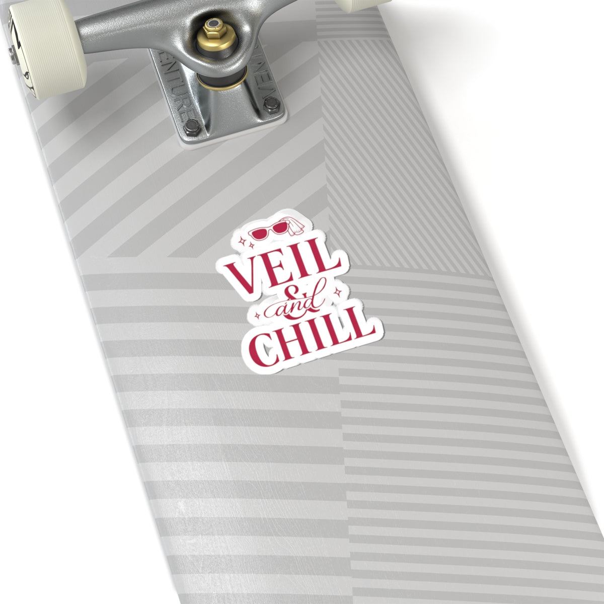 Veil & Chill Kiss-Cut Sticker | Bride Era, Engagement Slogan Sticker