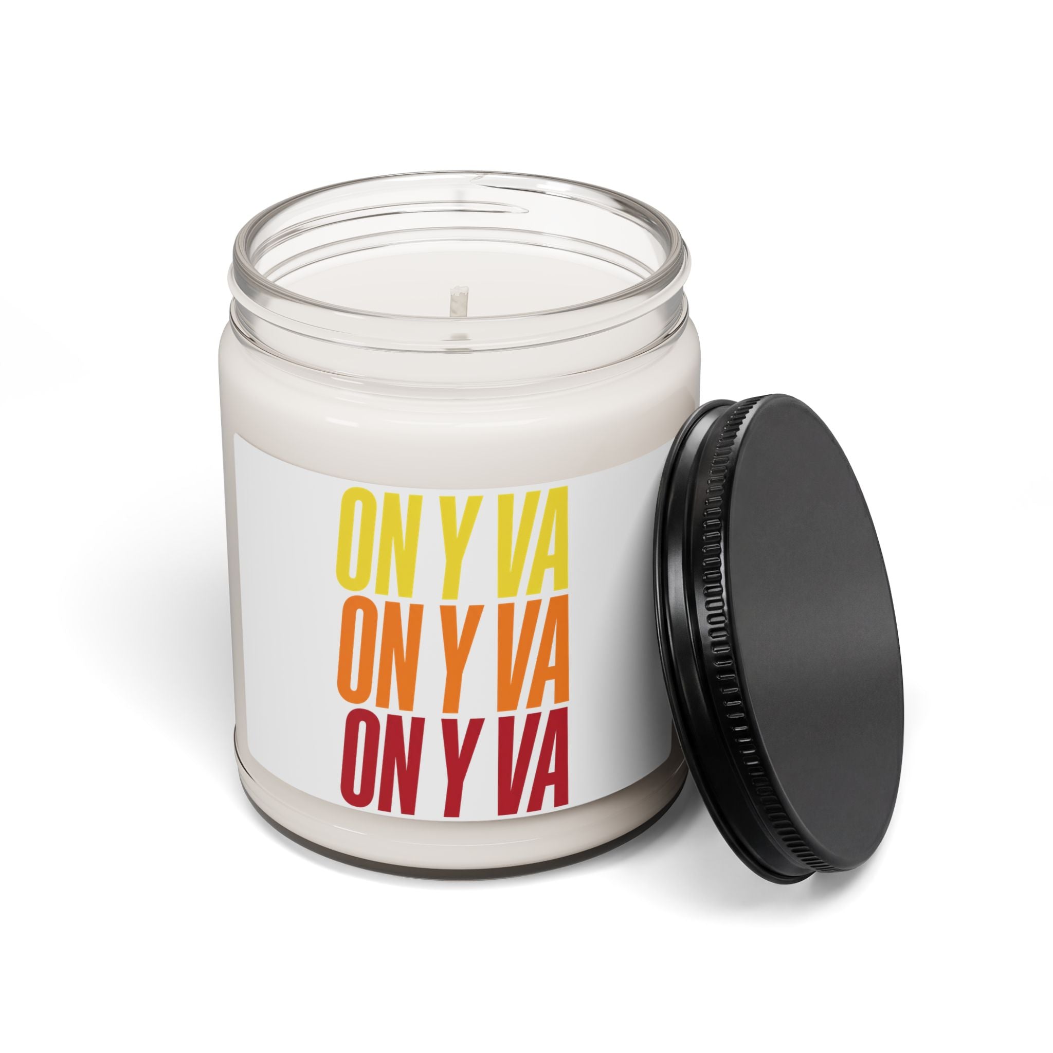 On Y Va Cycling Candle, Tour de France Inspired Soy Jar | Retro Yellow Orange Red
