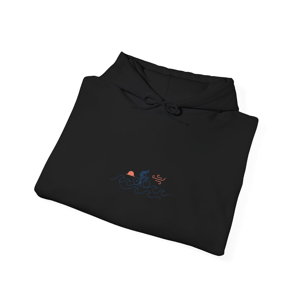 Minimal Bicycle Line Art Hoodie | Cycling Tour de France Inspired, Road Bike Sweatshirt