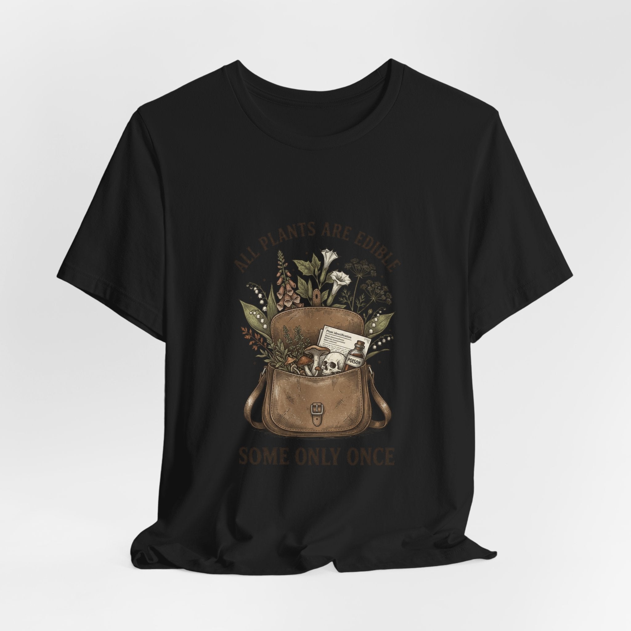 All Plants Are Edible Tee | Vintage Botanical, Dark Nature Humor
