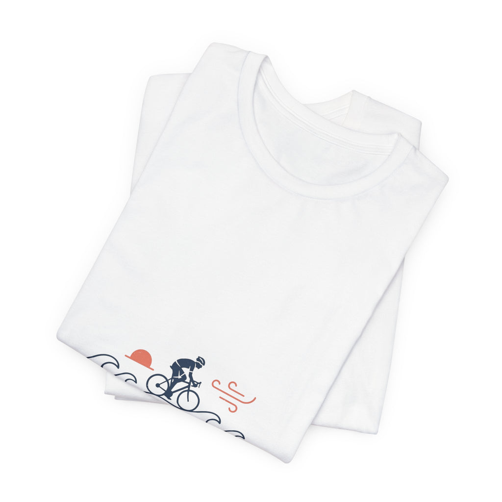 Sunset Road Cyclist Tee | Cycling Tour de France Style