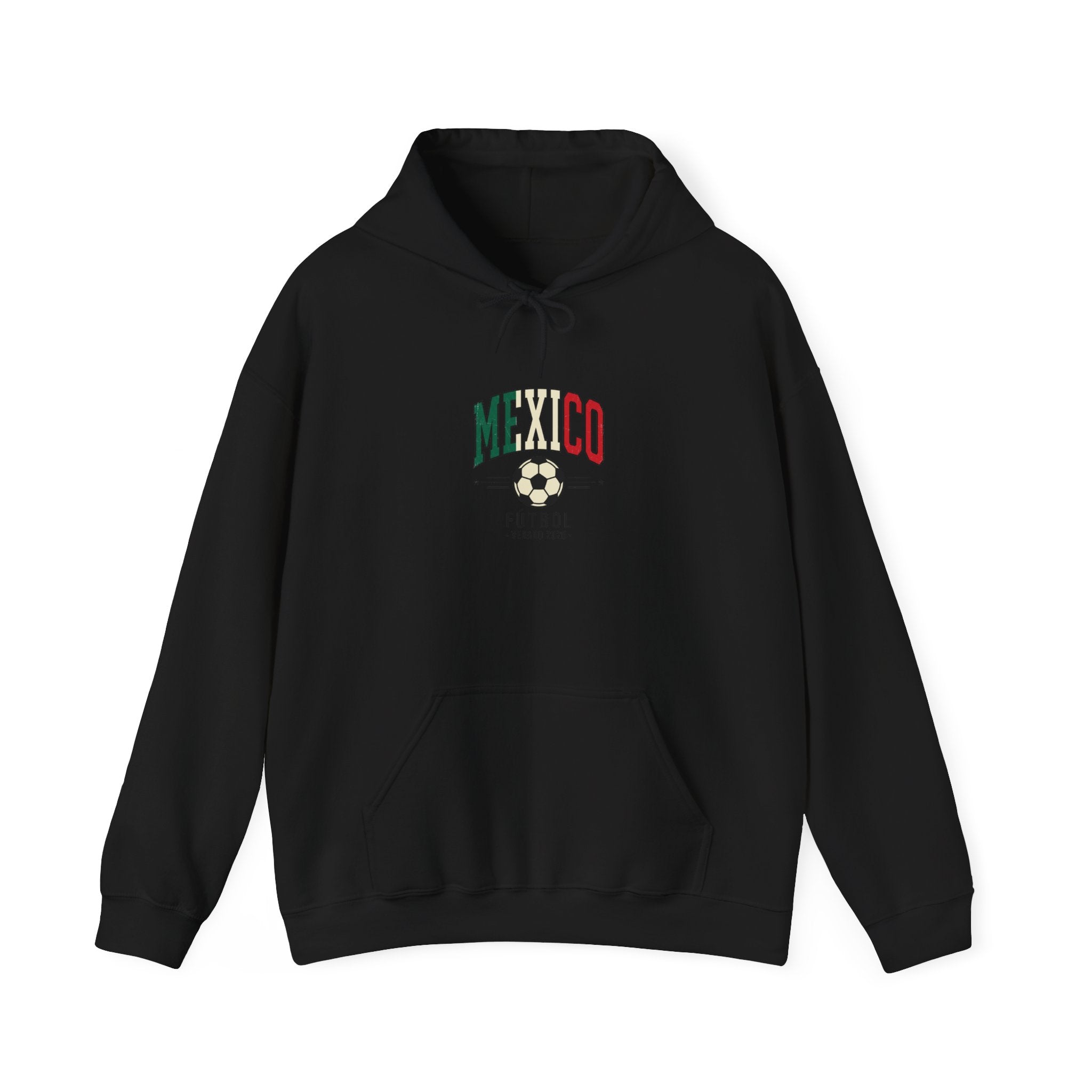 Mexico Futbol Crest Hoodie | Soccer Country Pride, Mexican Flag Colors