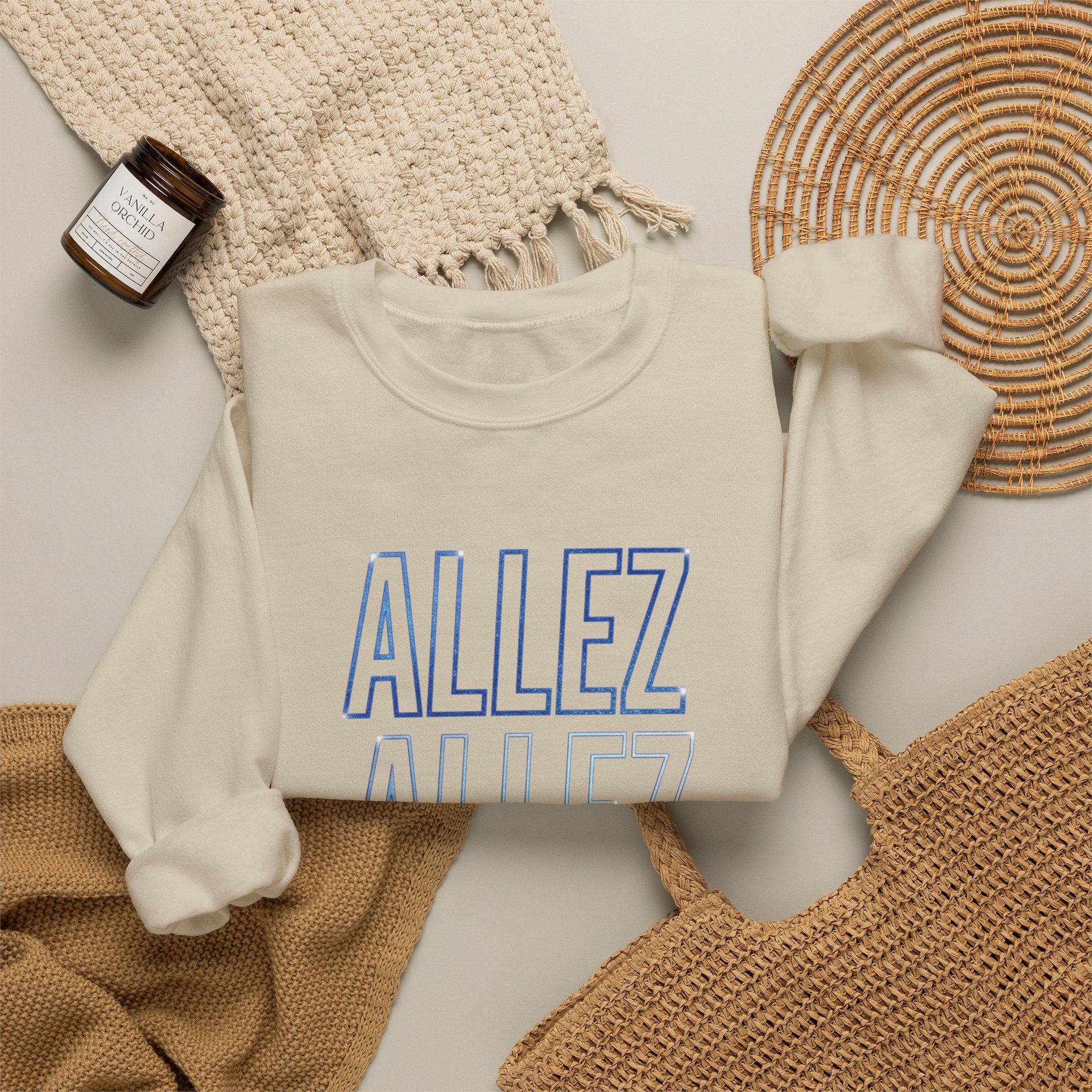 Allez Allez Allez Crewneck Sweatshirt | Cycling Tour de France Inspired