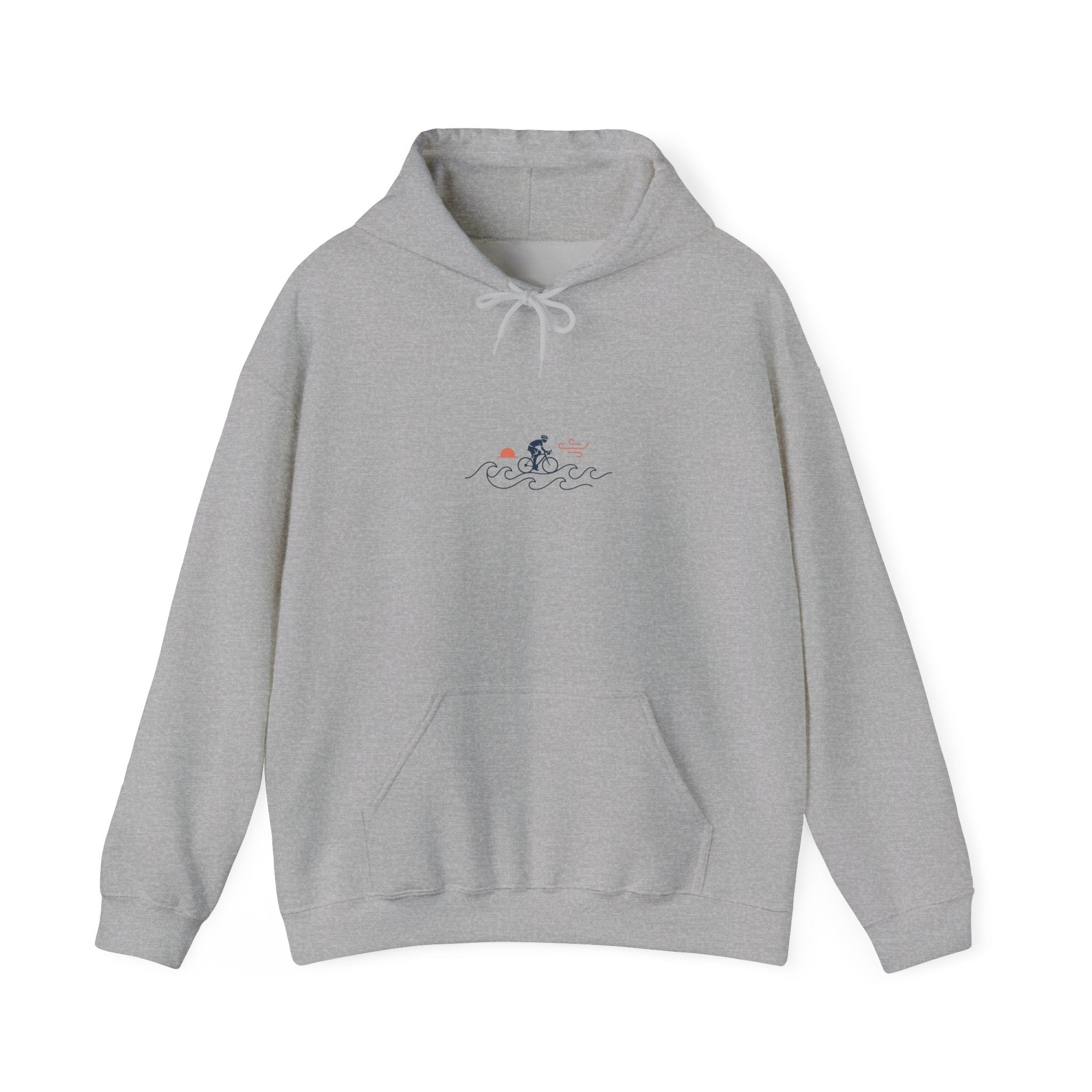 Minimal Bicycle Line Art Hoodie | Cycling Tour de France Inspired, Road Bike Sweatshirt