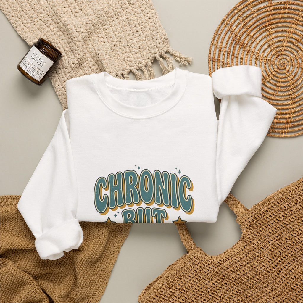 Chronic But Iconic Sweatshirt | Disability Pride Typography