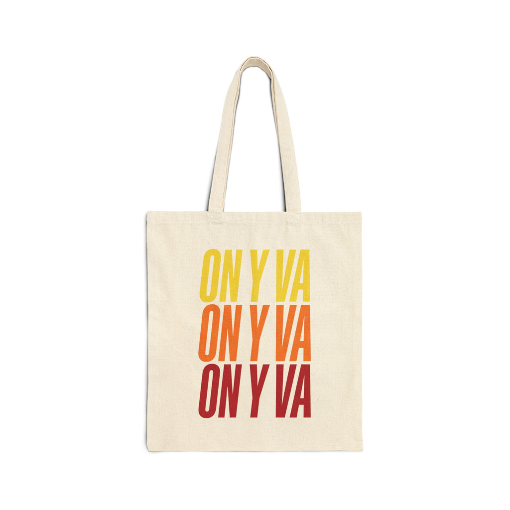 On Y Va Retro Cycling Tote | Tour de France Inspired Canvas