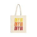 On Y Va Retro Cycling Tote | Tour de France Inspired Canvas