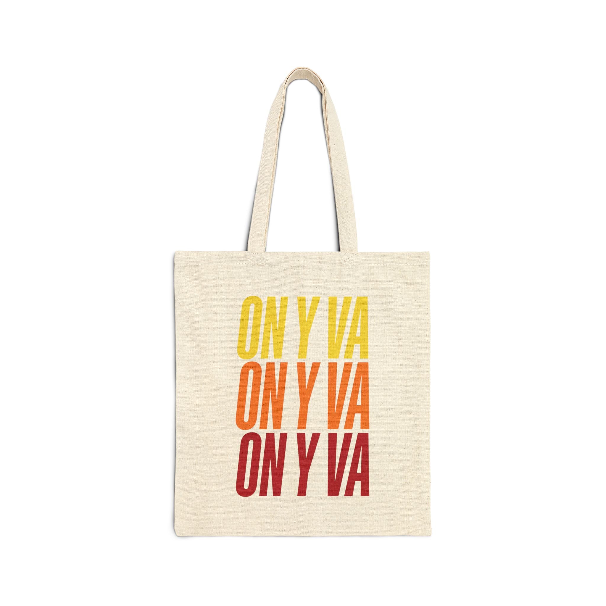 On Y Va Retro Cycling Tote | Tour de France Inspired Canvas