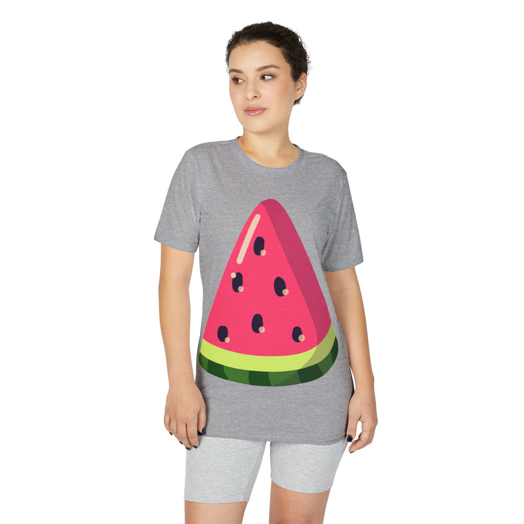 Watermelon Slice Performance T-Shirt — Cute Summer Fruit Graphic Tee