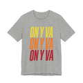 On y va Cycling Tee | Tour de France Inspired, Retro Gradient