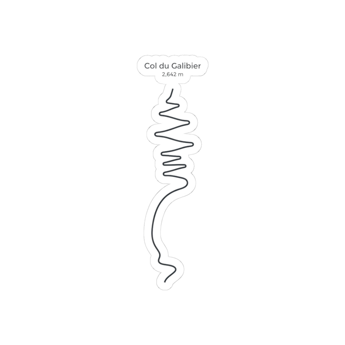 Col du Galibier Route Sticker | Cycling, Tour de France