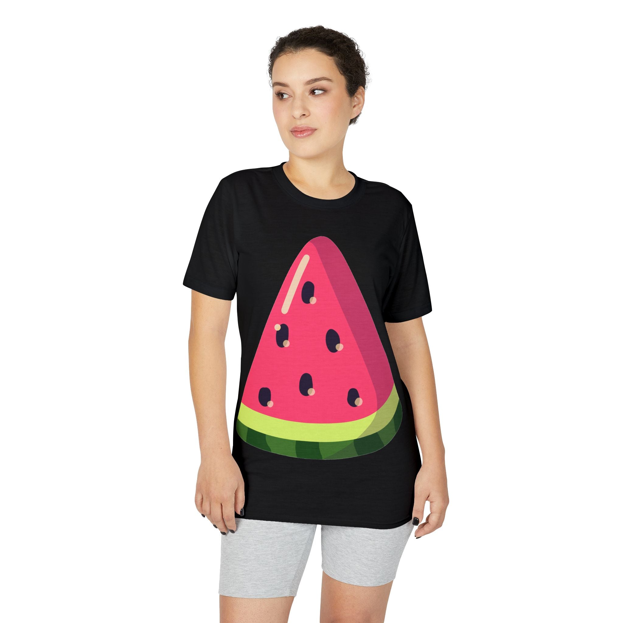 Watermelon Slice Performance T-Shirt — Cute Summer Fruit Graphic Tee