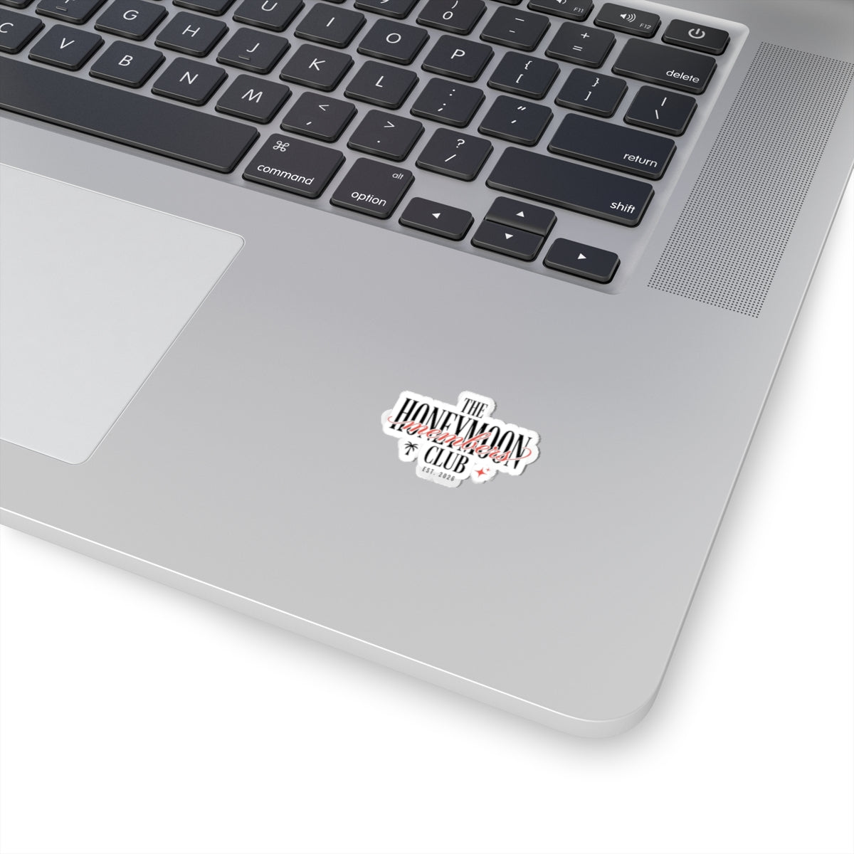 Honeymoon Club Kiss-Cut Sticker | Engaged Bride Era, Script & Retro Serif