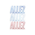 Allez Allez Allez Sticker | Cycling Tour de France Kiss-Cut